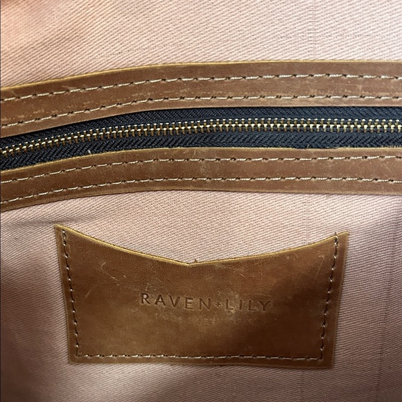 Raven + Lily Tan Leather Backpack NWOT main image 5